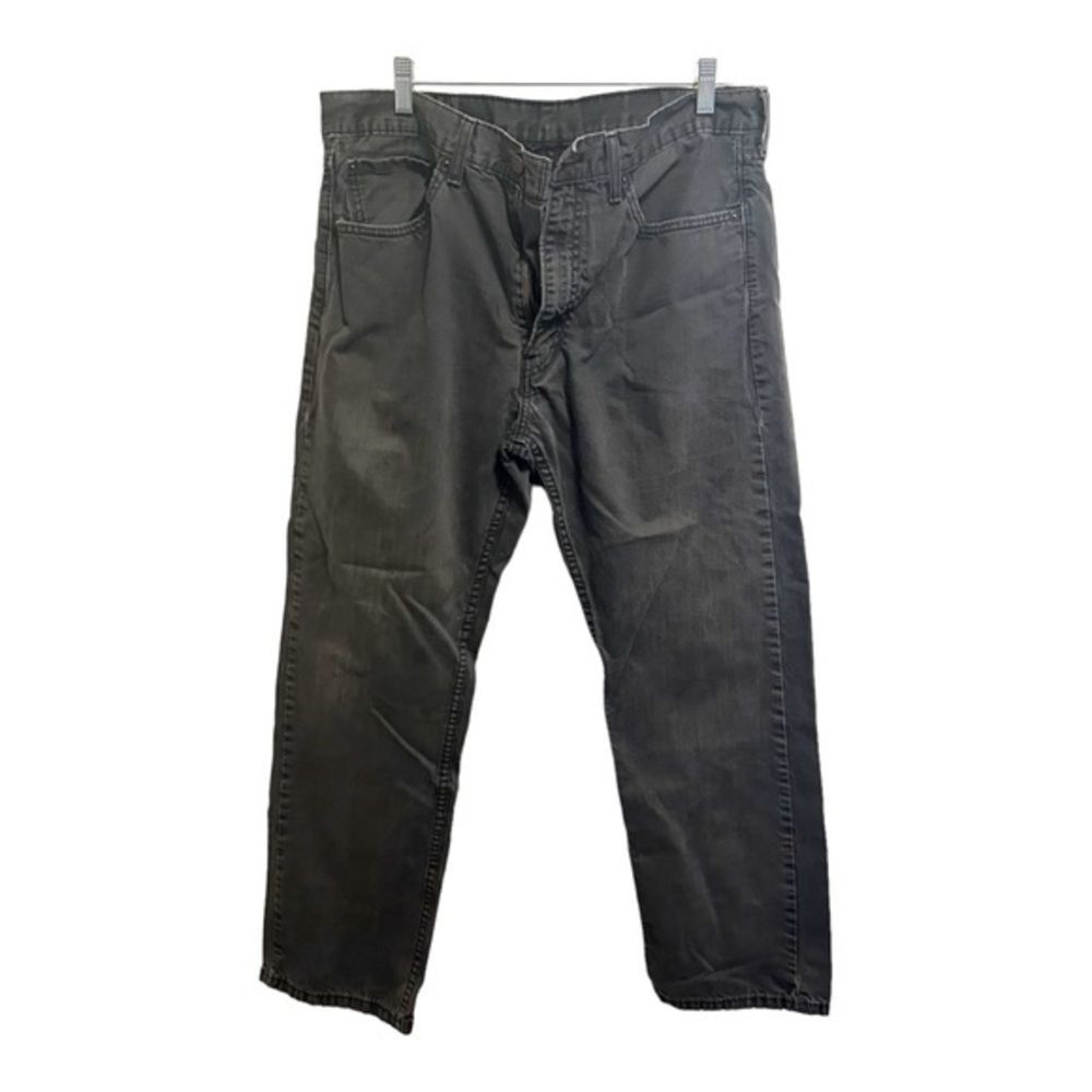 Levi's Classic Black Denim Jeans Straight Leg Casual‎ Everyday Wear